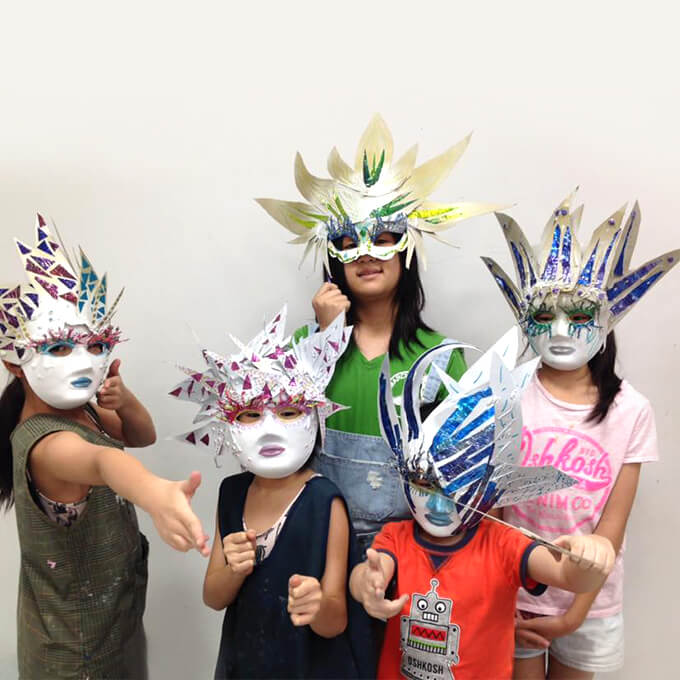 ▉MAKER PARTY X 蘇荷兒童美術館 ▉12/9~10 花博爭艷館  一起做參加派對的美麗面具吧！